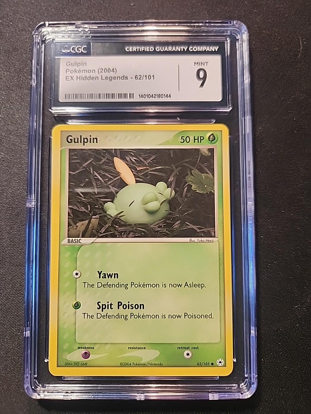 2004 Pokémon TCG Gulpin - EX Hidden Legends 62/101 Common *CGC 9*