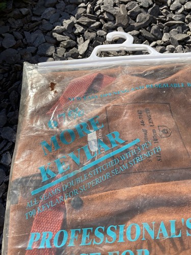 Steersotuff Brown BIB APRON Suede Welding - Size L 42’’ 107cm FULL SIZE ON PHOTO - Picture 7 of 12