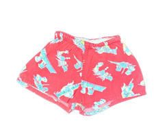 1950s Toddler Train Print Shorts   Mid-Century Cotton Textile, No Side Seams