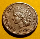■ 1884 INDIAN PENNY ONE CENT ☐