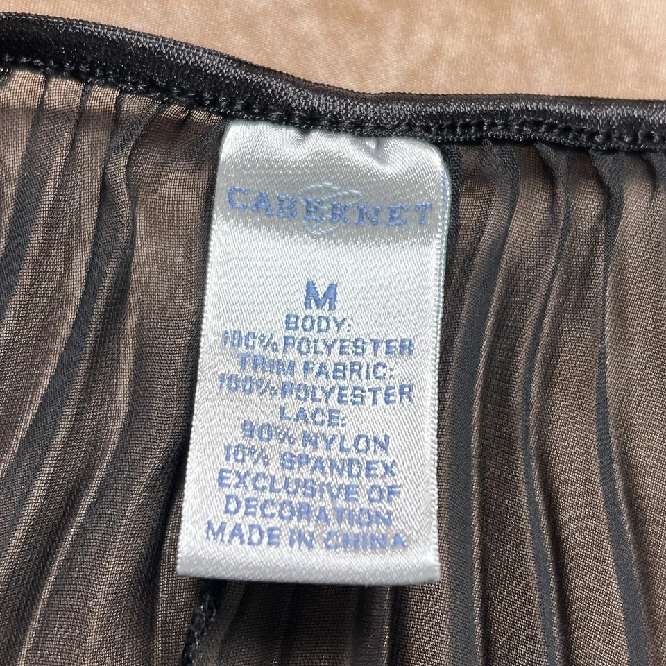 Vintage Y2K Cabernet Floral Lace Pleated Bralette Lingerie Halter Top Romantic - Image 4 of 4