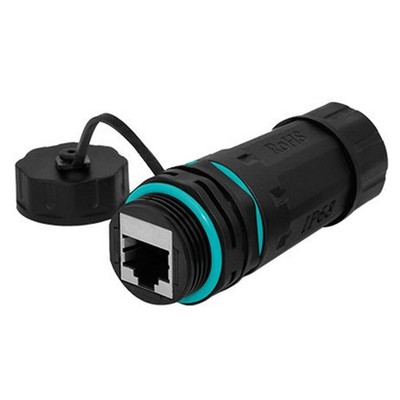 RJ45-Netzwerkstecker mit Geradem Kopf, IP68, Wasserdicht, Cat5/Cat6-Netzwer3235