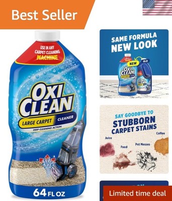 64 fl oz Carpet Cleaning Solution for All Machines   Bleach-Free Formula