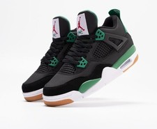 SB x Jordan 4 Retro suede Black Green Men's Size US 7-12