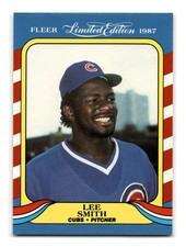 Lee Smith 1987 Fleer Limited Edition #39 Chicago Cubs NM-MINT