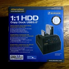 Aleratec 1:1 HDD Copy Dock USB3.0 USB 3.0 HDD Duplicator w/ Power Supply