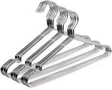 Wire Hangers 30 Pack Stainless Steel Strong Metal Wire Hangers Clothes 16.5 Inch