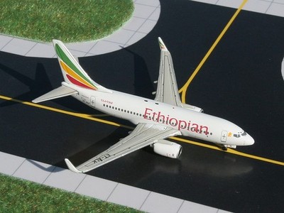 Ethiopian Airlines Boeing 737-700 ET-ALK GeminiJets GJETH597 Scale 1:400 RARE
