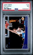 2009 TOPPS BLACK #124 PAU GASOL 29/50 PSA 7