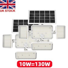 2x SANSI Outdoor Solar Security Light with Motion Sensor 10W (130W Equiva) 6500K