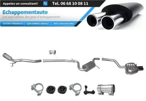 Système d'échappement complet pour Skoda Octavia 2.0 TDi Berline et Break 2004-2010