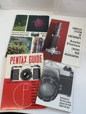 Vintage Asahi Pentax Spotmatic Instrukcje Broszury Prowadnice Katalog obiektywów Mieszanka
