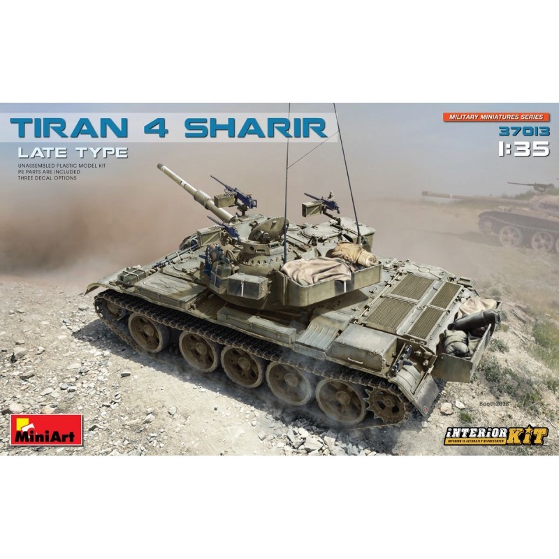 Maquette Tiran 4 Sharir avec intérieur détaillé MiniArt 37013 en plastique injecté