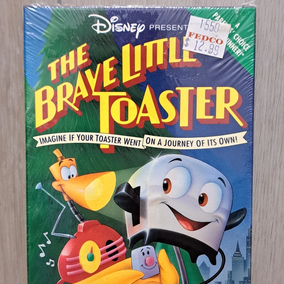 The Brave Little Toaster VHS SEALED Walt Disney RARE SLIP COVER EDITION 1988 - Image 2 of 4