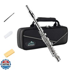 Eastrock Nickel-plated Piccolo Key of C 2-Piece Keys for Beginner, Kids, Stud