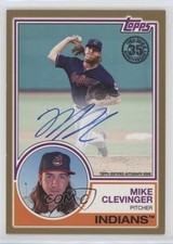 2018 Topps 1983 Topps Design Gold 10/50 Mike Clevinger #83A-MC Auto s3g
