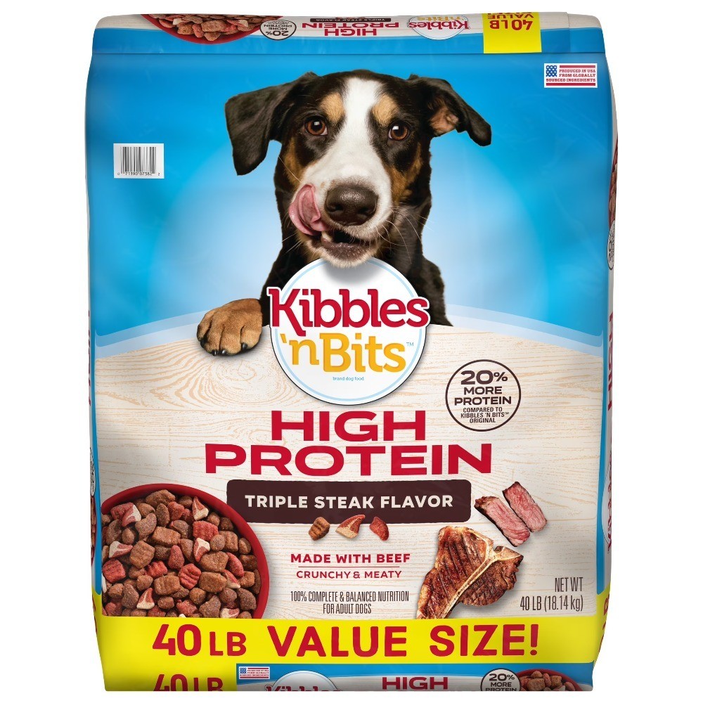 Triple Steak Flavor 40 Lb Bag For Adult Dogs