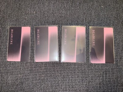 BLACKPINK ALL 4 PHOTOCARDS DEADLINE BLACK VERSION ALBUM 2026 | eBay