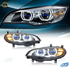 LED Headlights For BMW X5 E70 X6 E71 2008-2013 Xenon/HID Headlamps Upgrade