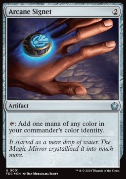 Magic/MTG Arcane Signet SFDN-1 Uncommon Englisch Neu Foil