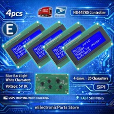 4pcs LCD 2004 Blue 20x4 LCD2004 Character Module Display Screen Arduino HD44780