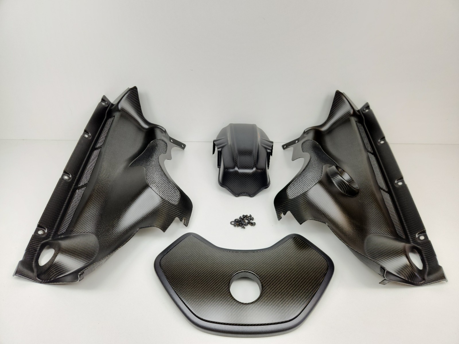 2015-2017 MCLAREN 675LT CARBON FIBER ENGINE BAY COVER SHIELD PANEL TRIM OEM