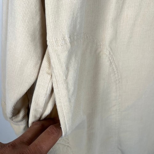 Aerie Offline Cord Quarter Zip Pullover Shacket M Taschen ausgefranster Saum Top - Bild 8 von 12