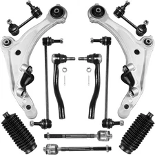 12pcs Front Lower Control Arm Tie Rod Sway Bar Kit For Nissan Maxima 2009-2014
