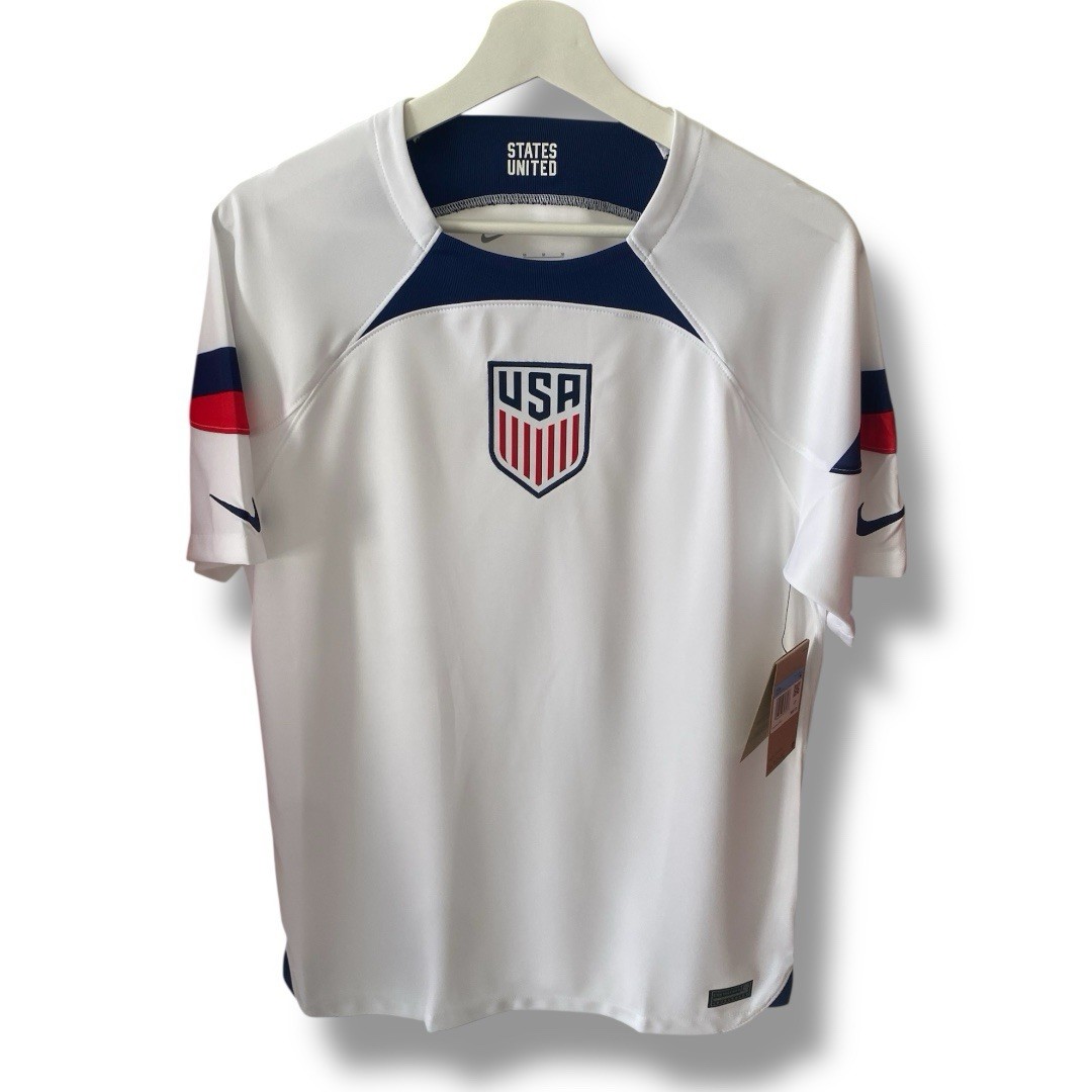 NEW Medium Nike USA 2022 USMNT Home Breathe Stadium White DN0706-101 US Soccer