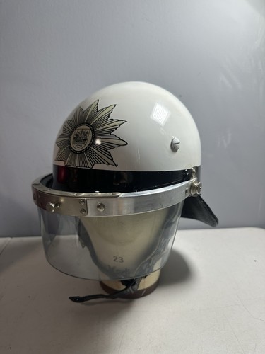Vintage Police Riot Helmet German Size 57-61 Rare Good Condition | eBay