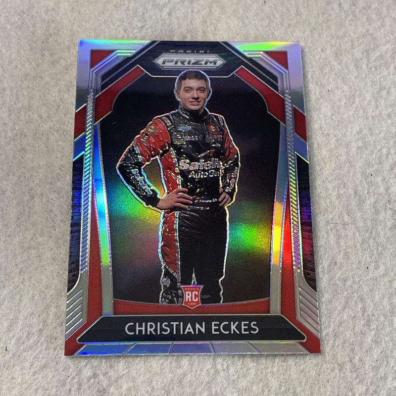 2020 Panini Prizm Christian Eckes RC SILVER HOLO PRIZM card# 51