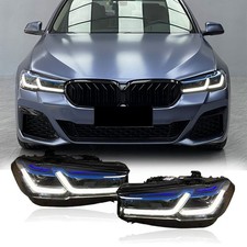 Led Headlights For 2017-2020 Bmw 5 Series G30 G31 Xenon Hid Adaptive Retrofit