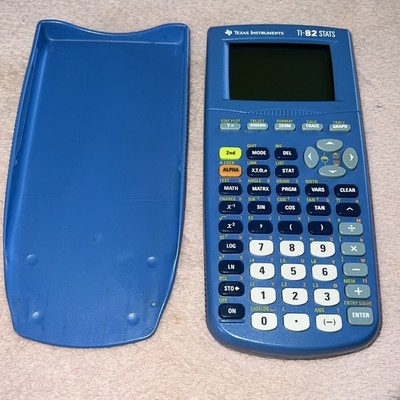 Texas Instruments TI-82 Statistik Taschenrechner mit Deckel gebraucht 