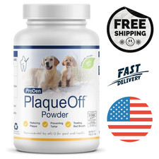 Dental PlaqueOff Powder Dogs and Cats Removes Plaque Tartar Bad Breath 60g