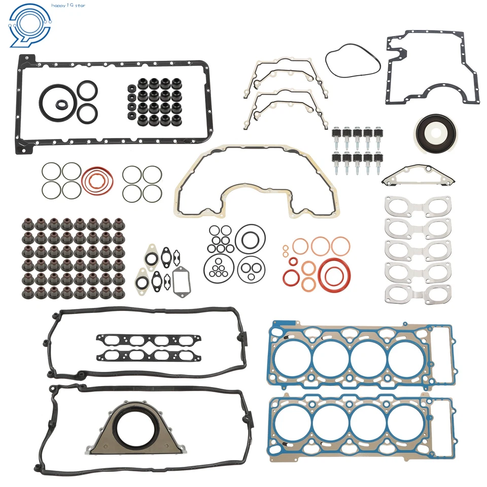Kit de juntas de revisión de reconstrucción de motor N62B44 para BMW 545i 645Ci X5 E53 E60 E63 E65 Foto 3 de 4