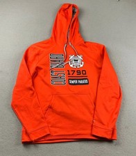 Coast Guard US Hoodie Men Large Orange Semper Paratus 1790 Hooded Sweatshirt NWT