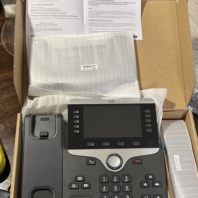 Cisco 8800 Series 8841 IP VoIP Phone CP-8841-K9 5-Line Speakerphone