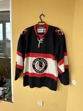 Chicago Blackhawks Jersey Vintage CCM NHL Hockey Black size S