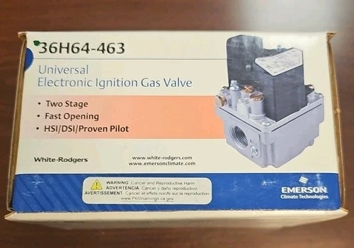 White-Rodgers 36H64-463 Universal Two-Stage Fast Opening Gas Valve