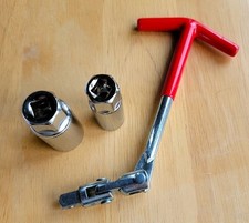 3pcs Spark Plug Socket Wrench Set T-handle Universal 58 1316 Remover Tool