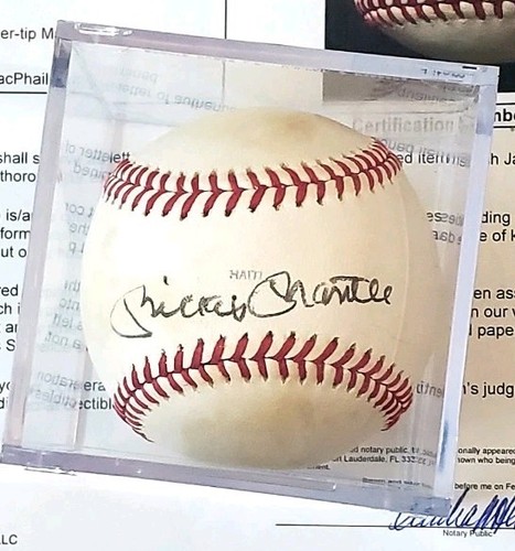 Mickey Mantle Signed Baseball Autographed Rawlings OAL JSA COA Auto - 第 1/4 張圖片