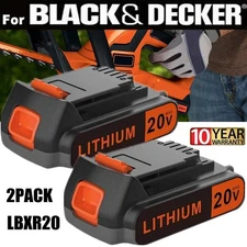 2PACK 2.0Ah for Black and Decker 20V Lithium Max Battery 20 Volt LBXR20 LBXR2020