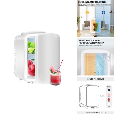 Simple Deluxe Portable Mini Fridge 4L/6 Can Cooler White