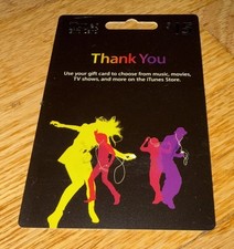 2007 Vintage APPLE iTUNES - All Plastic - GIFT CARD / HANGER  No Value  1