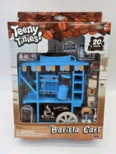 Teeny Tinies Teeny Barista Cart Mini Playset 20 Piece Miniatures NEW 