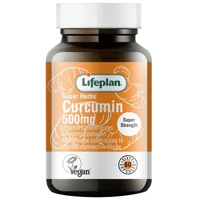 Lifeplan Super Herbs Curcumin Supplement 500mg x 60 Capsules