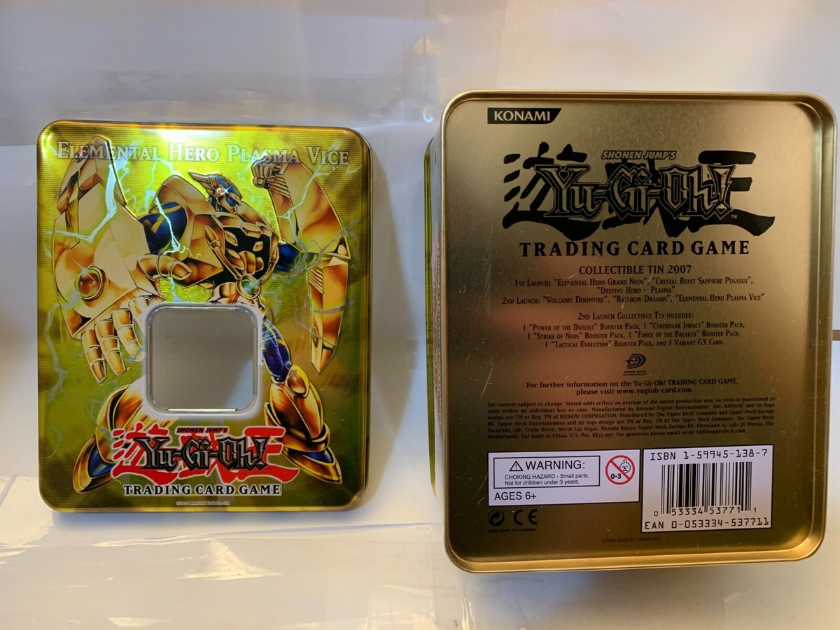 Yu-Gi-Oh! 2007 Collectible Tins: Plasma, Vice, Neos, Pegasus