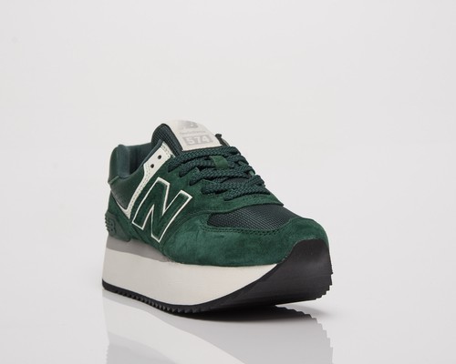 New Balance Wmns 574 Stacked Women green/white | eBay