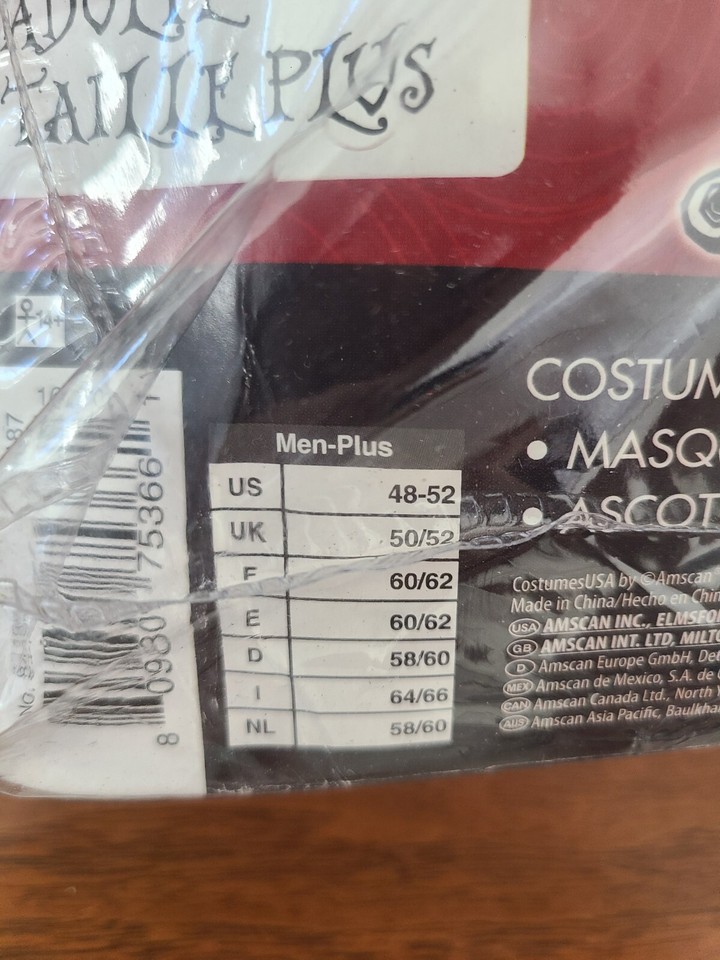 Disney Nightmare Jack Skellington Halloween Costume Mask Adult XL Plus