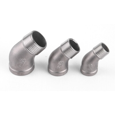 45° Elbow BSPT Female x Male Pipe Fittings Coupler Connector A2 Stainless Steel